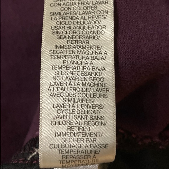 DKNY SOHO Skinny Jeans Women’s Size 10 Burgundy - Picture 10 of 10